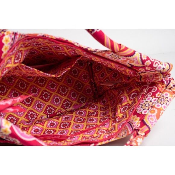 Vera Bradley Womens Double Handled Tote Purse Handbag Bag Raspberry Fizz - Picture 7 of 7